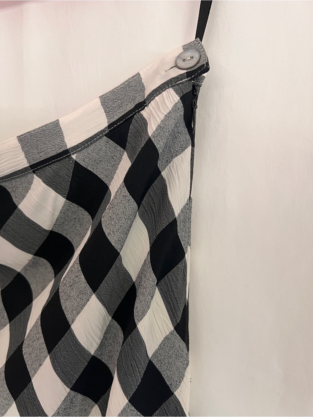 Jones New York Sport Black and White Gingham Maxi Skirt - Picture 5 of 6